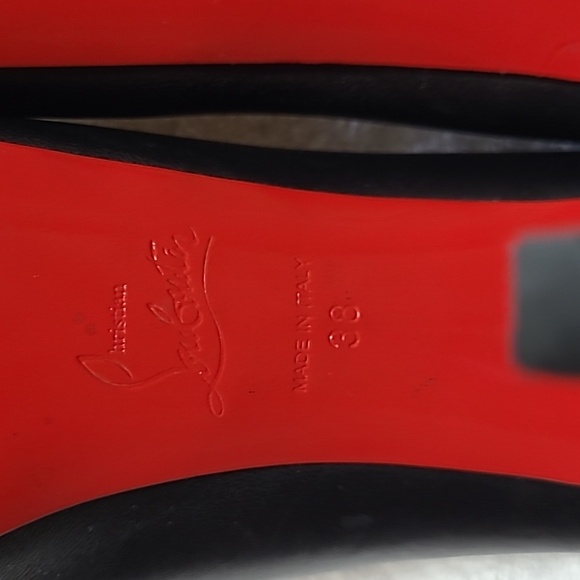 Christian Louboutin Black Nappa Leather Miss Clichy Pumps Size 38 - Picture 9 of 13